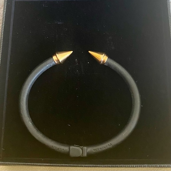 Vital Fede Titan Two Tone Black and Rose Gold Cuff  Bracelet - Picture 3 of 6